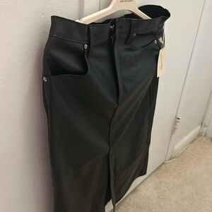 Super-High Rise Faux Leather Midi Skirt - Universal Thread™